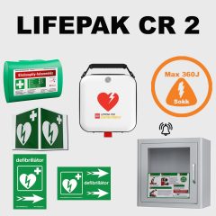 LIFEPAK CR2 félautomata defibrillátor office csomagban