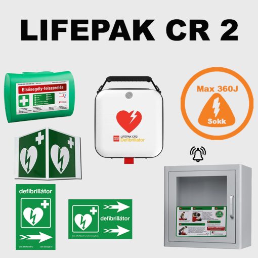 LIFEPAK CR2 félautomata defibrillátor office csomagban