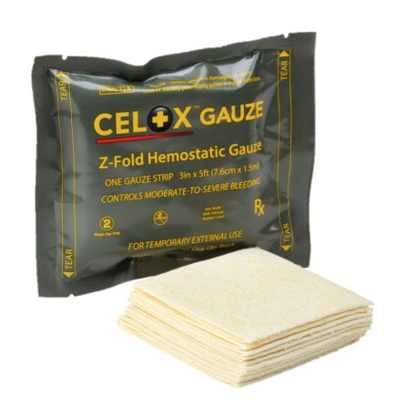 Celox Z-Gauze vérzéscsillapító kötszer