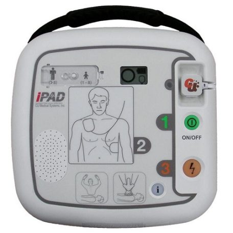 CU Medical I-PAD SP1 félautomata defibrillátor duál elektródával