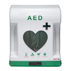   ARKY Core Plus, fűtött, PIN kóddal nyitható, riasztóval és világítással ellátott defibrillátor szekrény