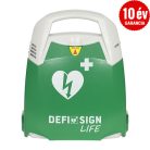 Iskolai csomag: DefiSign LIFE automata defibrillátor 10 év garancia + gyermek elektróda és AED tároló