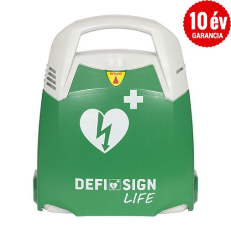 Sport csomag: DefiSign LIFE automata defibrillátor 10 év garancia + Gyermek elektróda + Por és vízálló tároló