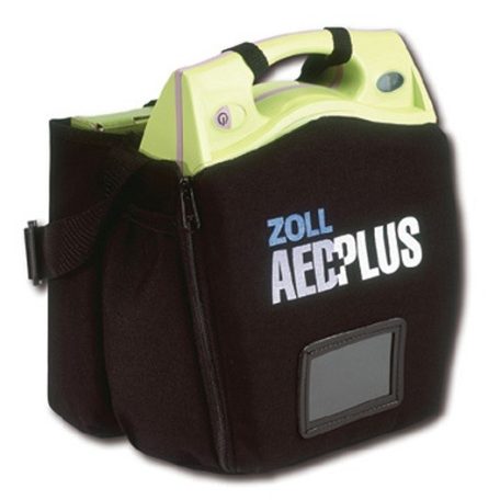 Ipari csomag: Zoll AED Plus félautomata defibrillátor riasztós por és vízálló AED tárolóval