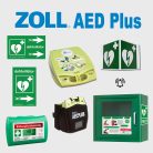 Irodai csomag: Zoll AED Plus félautomata defibrillátor riasztós AED tárolóval