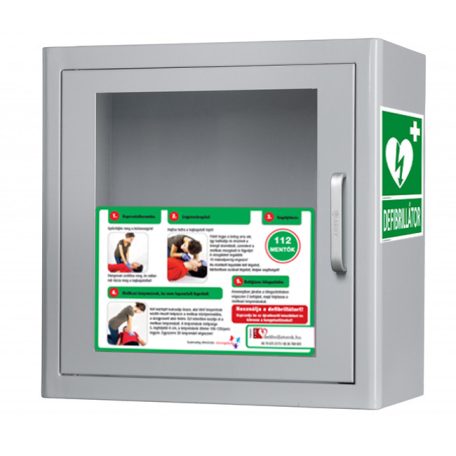 Irodai csomag: Zoll AED Plus félautomata defibrillátor riasztós AED tárolóval