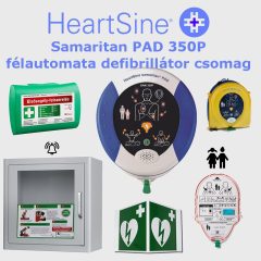   Iskola (gyermek) csomag: HeartSine Samaritan PAD 350P Riasztós AED tárolóval