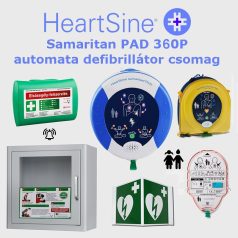   Iskola (gyermek) csomag: HeartSine Samaritan PAD 360P Riasztós AED tárolóval