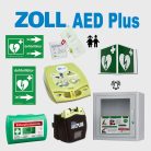 Iskolai csomag: Zoll AED Plus félautomata defibrillátor riasztós AED tároló+ gyermek elektróda