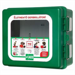 Arky 100 %-ig por és viz álló fűtött AED szekrény