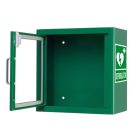 Beltéri zöld riasztós fali szekrény AED defibrillátor tárolásához